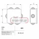 Κουτί διακλάδωσης εξωτερικό MARLANVIL 003 80X80X45mm στεγανό IP44 τετράγωνο Κουτί διακλάδωσης εξωτερικό MARLANVIL 003 80X80X45mm στεγανό IP44 τετράγωνο