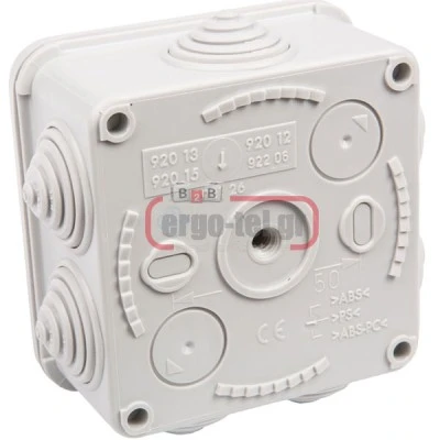 Κουτί διακλάδωσης εξωτερικό MARLANVIL 005 100x100x50mm στεγανό IP65 τετράγωνο