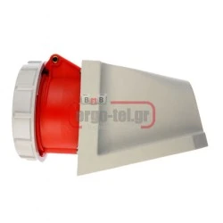 Βιομηχανικός ρευματοδότης τοίχου 5x32A 3P+N+E (θηλυκό) τριφασικός 400V με IP67 PCE 1252-6