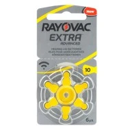 Μπαταρίες ακουστικών βαρηκοΐας RAYOVAC 10MF mercury free 1.45V σε συσκευασία 6 τεμαχίων
