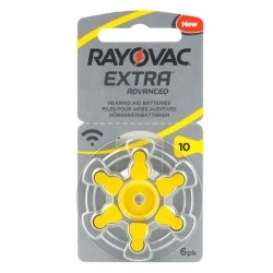 Μπαταρίες ακουστικών βαρηκοΐας RAYOVAC 10MF mercury free 1.45V σε συσκευασία 6 τεμαχίων