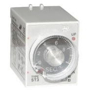 Χρονικό καθυστέρησης 230V AC 3A 8 πόδια με 2 μεταγωγικές επαφές, 1+1, ρύθμιση 1sec-80min