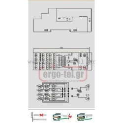 Βάση για ρελέ τύπου λυχνίας 14ποδών (τύπος 57.04) MT94-4 (Κίνας)