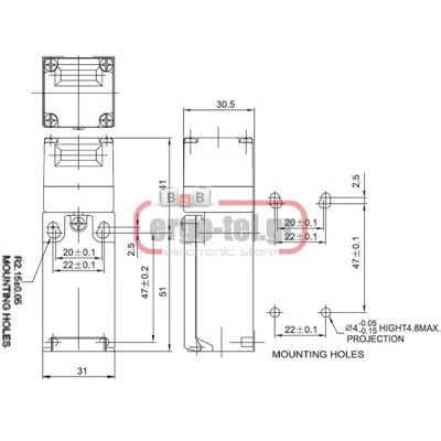 Διακόπτης τέρματος LL1D4DS-K2 στεγανός IP65 σειρά LL8XCK LONGJING