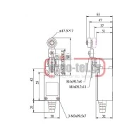 Διακόπτης τέρματος LL8XCK-P145 πλαστική σειρά LL8XCK IP65 LONGJING