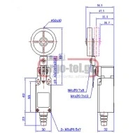Διακόπτης τέρματος LL8XCK-P149 πλαστική σειρά LL8XCK IP65 LONGJING
