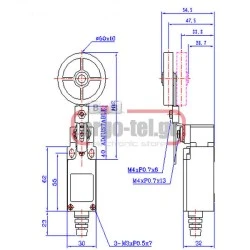 Διακόπτης τέρματος LL8XCK-P149 πλαστική σειρά LL8XCK IP65 LONGJING