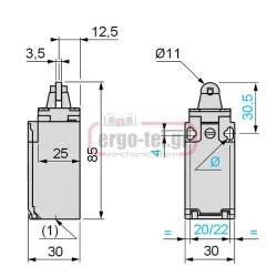 Διακόπτης τέρματος LL8XCK-P102 πλαστική σειρά LL8XCK IP65 LONGJING