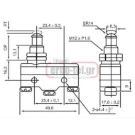 Διακόπτης τέρματος ΜΙΝΙ σειρά ΤΜ IP40 TM-1307