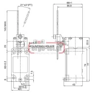 Διακόπτης τέρματος D4B-1117N μεταλλική σειρά D4B IP65 LONGJING Διακόπτης τέρματος D4B-1117N μεταλλική σειρά D4B IP65 LONGJING