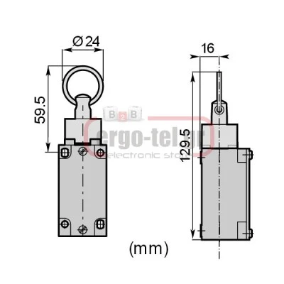 Διακόπτης τέρματος μεταλλικός IP65 PS31L-PS11N6-M00 LONGJING