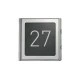 Προφίλ URMET 1148/50 για μπουτονιέρα Sinthesi S2 με φωτεινή ένδειξη για τον αριθμό της οδού Προφίλ URMET 1148/50 για μπουτονιέρα Sinthesi S2 με φωτεινή ένδειξη για τον αριθμό της οδού