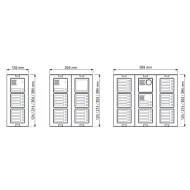 Πλαίσιο 3 θέσεων URMET 1148/63 για Sinthesi S2 με διαστάσεις 299 x 125 mm