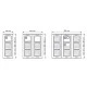 Πλαίσιο 2 θέσεων URMET 1148/62 για Sinthesi S2 με διαστάσεις 209 x 125 mm