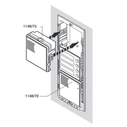 Μεγάφωνο URMET 1148/75 IP42 με διαστάσεις 90 x 90 mm