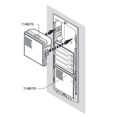 Μεγάφωνο URMET 1148/75 IP42 με διαστάσεις 90 x 90 mm