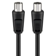 Καλώδιο κεραίας αρσενικό σε θηλυκό GOOBAY 11509 <70dB CCS 0.5m μαύρο