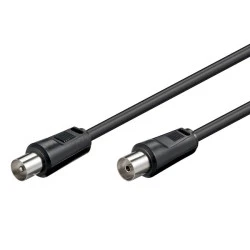 Καλώδιο κεραίας αρσενικό σε θηλυκό GOOBAY 11509 <70dB CCS 0.5m μαύρο