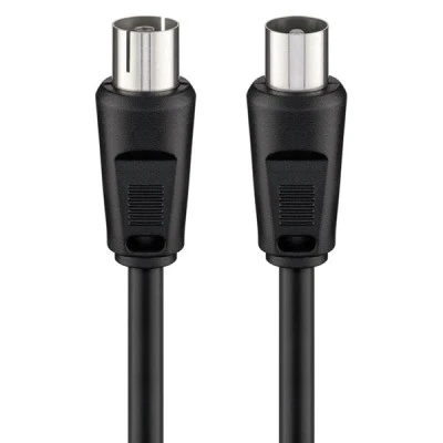 Καλώδιο κεραίας αρσενικό σε θηλυκό GOOBAY 11509 <70dB CCS 0.5m μαύρο