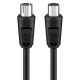 Καλώδιο κεραίας αρσενικό σε θηλυκό GOOBAY 11509 <70dB CCS 0.5m μαύρο