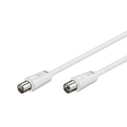 Καλώδιο κεραίας GOOBAY 11514 αρσενικό σε θηλυκό <70 dB CCS μήκους 10m λευκό