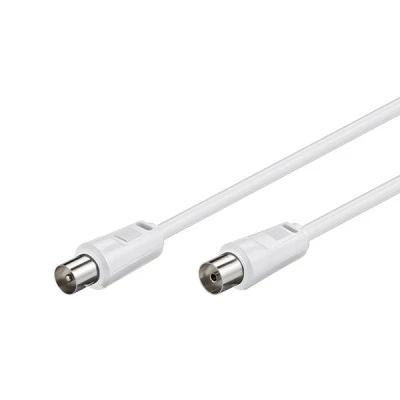 Καλώδιο κεραίας GOOBAY 11514 αρσενικό σε θηλυκό <70 dB CCS μήκους 10m λευκό
