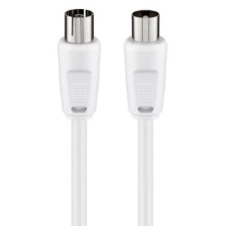 Καλώδιο κεραίας GOOBAY 11514 αρσενικό σε θηλυκό <70 dB CCS μήκους 10m λευκό
