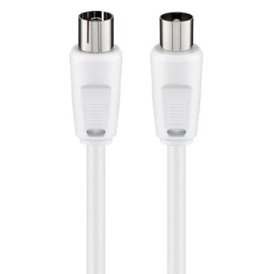 Καλώδιο κεραίας GOOBAY 11514 αρσενικό σε θηλυκό <70 dB CCS μήκους 10m λευκό