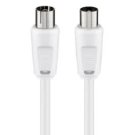 Καλώδιο κεραίας αρσενικό σε θηλυκό GOOBAY 11515 <70dB CCS μήκους 15m λευκό