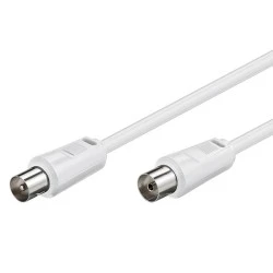 Καλώδιο κεραίας αρσενικό σε θηλυκό GOOBAY 11515 <70dB CCS μήκους 15m λευκό
