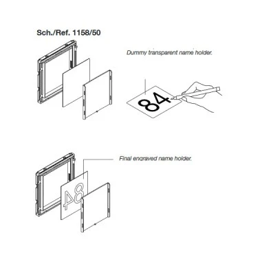 Προφίλ URMET 1158/50 για μπουτονιέρα Sinthesi Steel με φωτεινή ένδειξη για τον αριθμό της οδού Προφίλ URMET 1158/50 για μπουτονιέρα Sinthesi Steel με φωτεινή ένδειξη για τον αριθμό της οδού