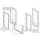 Πλαίσιο 3 θέσεων URMET 1158/63 για μπουτονιέρα Sinthesi Steel 299 x 125 mm Πλαίσιο 3 θέσεων URMET 1158/63 για μπουτονιέρα Sinthesi Steel 299 x 125 mm