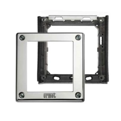 Πλαίσιο 1 θέσης URMET 1158/61 για μπουτονιέρα Sinthesi Steel 119 x 125 mm Πλαίσιο 1 θέσης URMET 1158/61 για μπουτονιέρα Sinthesi Steel 119 x 125 mm