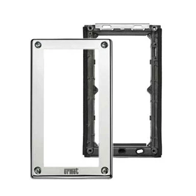 Πλαίσιο 2 θέσεων URMET 1158/62 για μπουτονιέρα Sinthesi Steel 209 x 125 mm