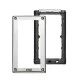 Πλαίσιο 2 θέσεων URMET 1158/62 για μπουτονιέρα Sinthesi Steel 209 x 125 mm