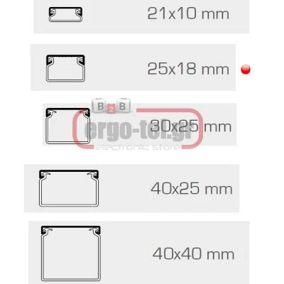 Κανάλι λευκό κλειστό βάση 25mm ύψος 18mm 2m για εσωτερικές εγκαταστάσεις ARNOCANALI K1825.3
