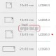 Κανάλι αυτοκόλλητο MINI LCD96.3 ηλεκτρολογικών εγκαταστάσεων διαστάσεις 13X13 λευκό ARNOCANALI