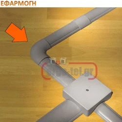Γωνία KPW1031.1 για κανάλια δαπέδου τύπου KP1031.1 γκρι ARNOCANALI