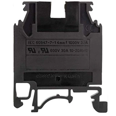 Κλέμμα ράγας έγχρωμη - μαύρη 4mm KUT 4 BLACK Κλέμμα ράγας έγχρωμη - μαύρη 4mm KUT 4 BLACK