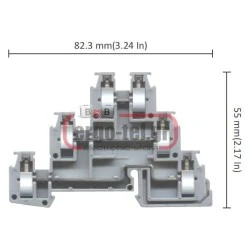 Κλέμμα τριόροφη 4mm DU3D 4