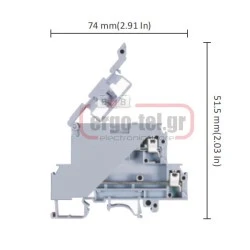 Κλέμμα με ασφάλεια (κλεμμοασφάλεια) 4mm διώροφη KUDDF 4