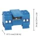 Μπλοκ διανομής ράγας 1 εισόδου 50mm2 122Α/800V - 4 εξόδων 10mm2 61Α/800V DBK 1Χ4 ELMEX