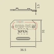 Τερματική πλάκα κλέμμας KUT 2,5-4-6-10 KPX
