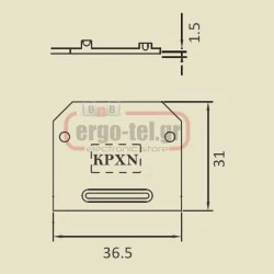 Τερματική πλάκα κλέμμας KUT 25 BLUE KPT BLUE ELMEX