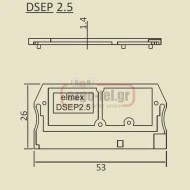 Τερματική πλάκα κλέμμας DCT 4 DEP 4 ELMEX