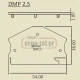 Τερματική πλάκα κλέμμας DCT  2,5 - 1X2 - 2X2 DMP 2,5 ELMEX