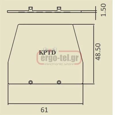 Τερματική πλάκα κλέμμας KUTD10 KPTD