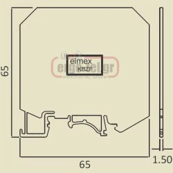 Τερματική πλάκα κλέμμας KUF10 EPF ELMEX