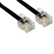 Καλώδιο Τηλεφώνου RJ11 6P4C POWERTECH 3m μαύρο χρώμα