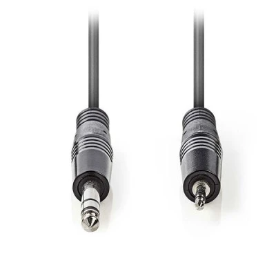 Kαλώδιο ήχου NEDIS COTH23205GY15 6.35 mm αρσενικό - 3.5 mm αρσενικό 1.50m ιδανικό για ενισχυτές κ.α.